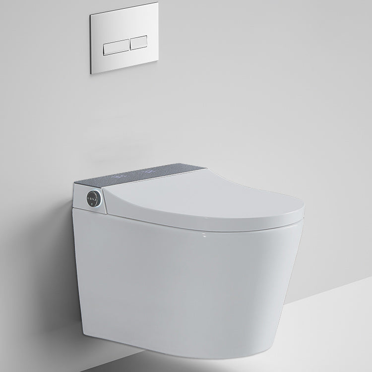 Elongated Wall Hung Toilet  Ceramic Smart Toilet with Unlimited Warm Water