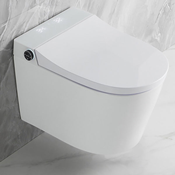 Elongated Wall Hung Toilet  Ceramic Smart Toilet with Unlimited Warm Water