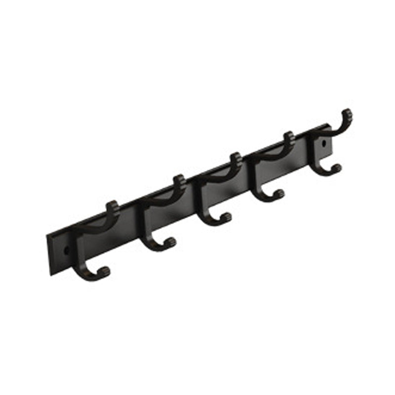 Matte Black 2-Piece Modern Bathroom Accessory as Individual Or as a Set with Bath Shelf