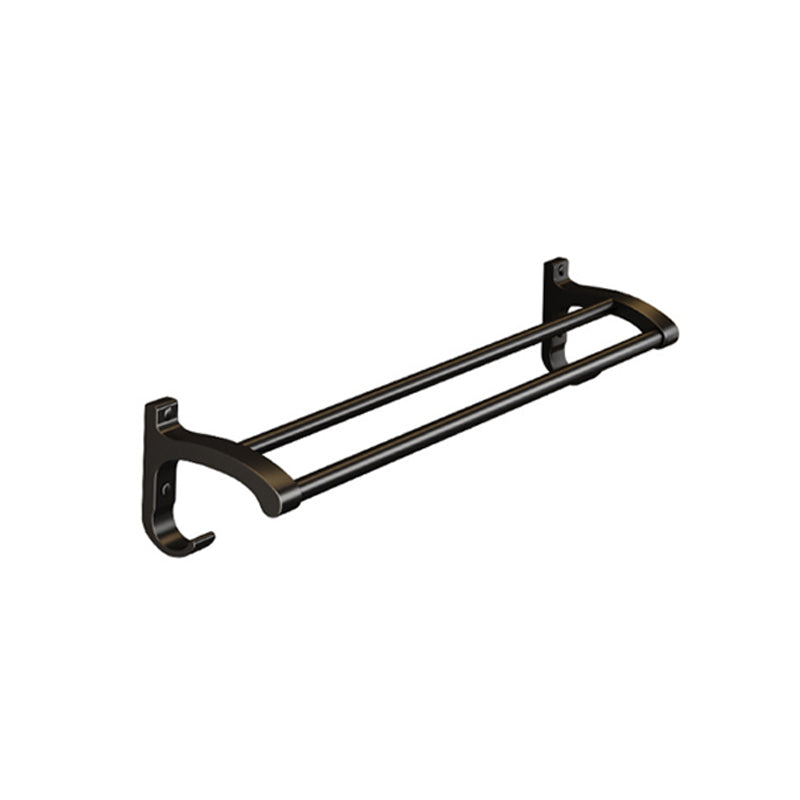 Matte Black 2-Piece Modern Bathroom Accessory as Individual Or as a Set with Bath Shelf