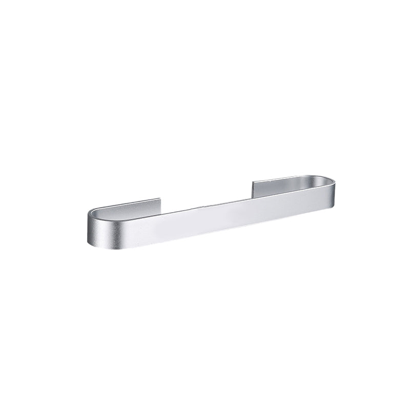 Contemporary 2-Piece Bathroom Accessory Set Aluminum Stainless Towel Bar