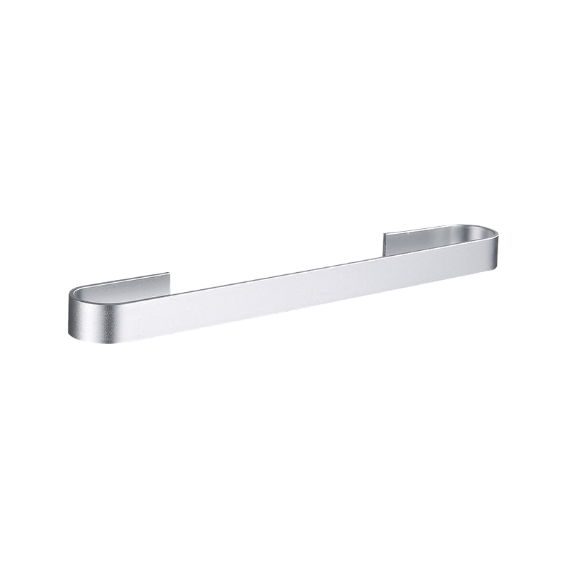 Contemporary 2-Piece Bathroom Accessory Set Aluminum Stainless Towel Bar