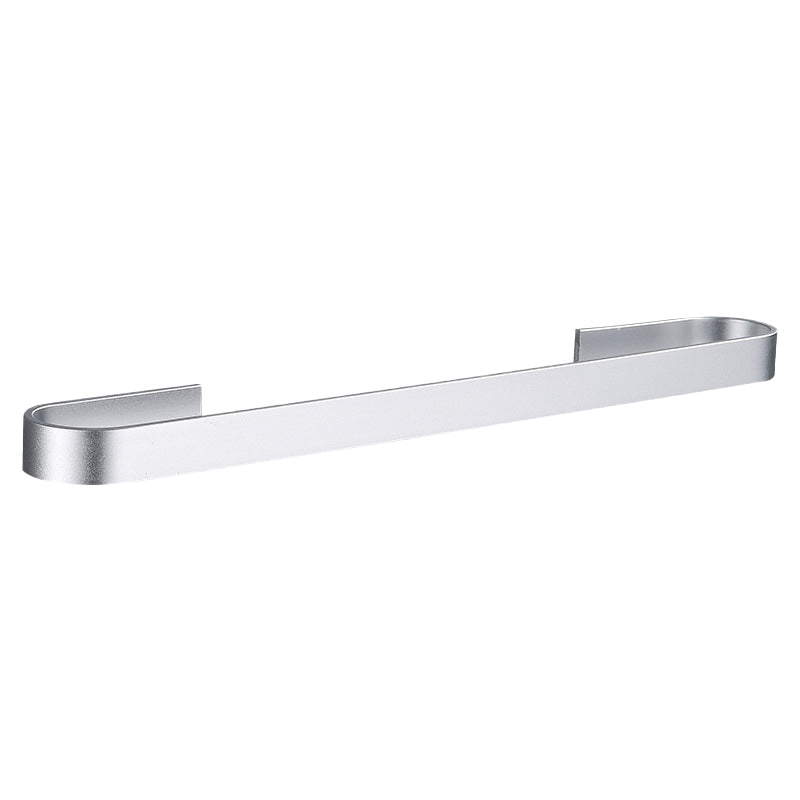 Contemporary 2-Piece Bathroom Accessory Set Aluminum Stainless Towel Bar