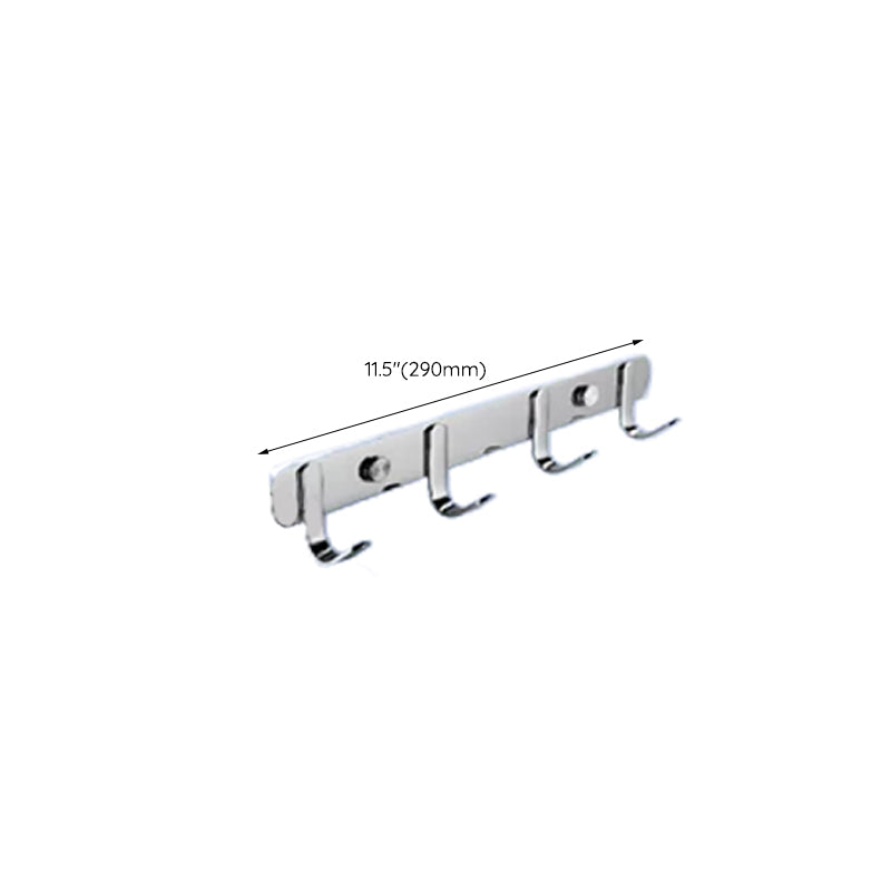 Contemporary Bathroom Accessory Set in Aluminum with Towel Bar/Bath Shelf