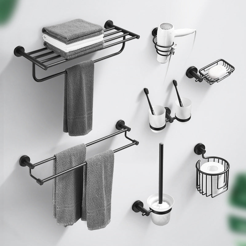 Traditional Stainless Steel Bath Hardware Set Bathroom Accessory Kit