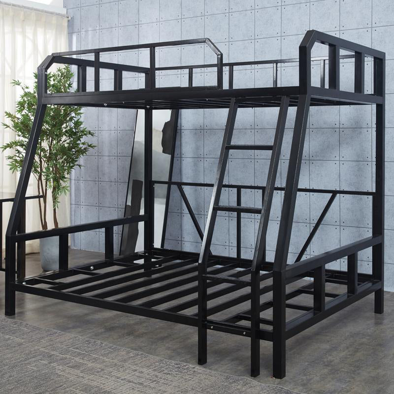 Contemporary Bunk Bed in Iron with Guardrail No Theme Bunk Bed