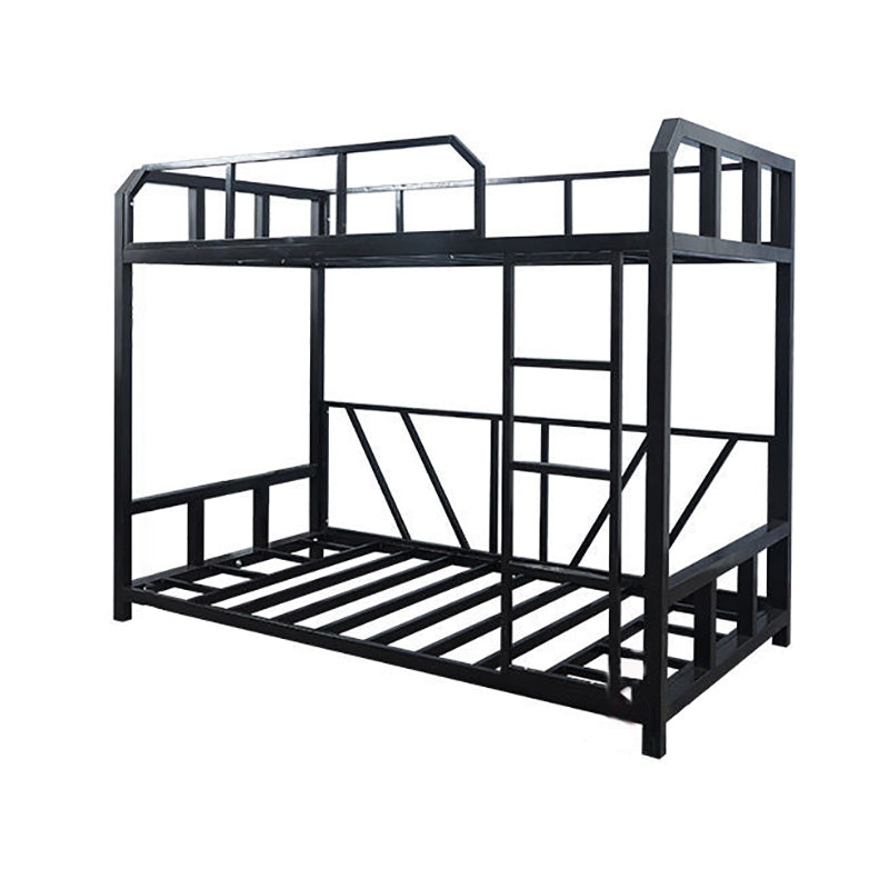 Contemporary Bunk Bed in Iron with Guardrail No Theme Bunk Bed