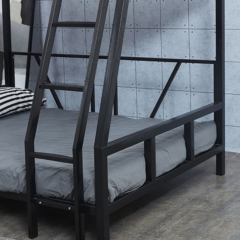 Contemporary Bunk Bed in Iron with Guardrail No Theme Bunk Bed