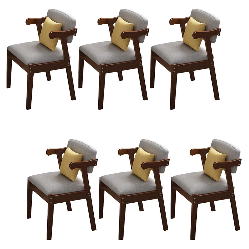 Contemporary No Arm Conference Chair Wood Chair with Legs for Office