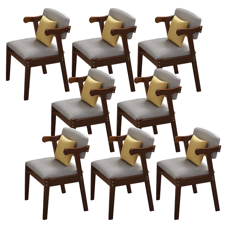 Contemporary No Arm Conference Chair Wood Chair with Legs for Office