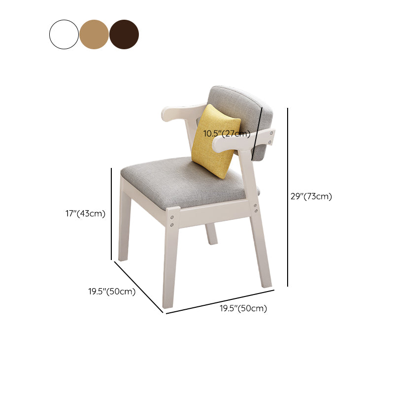 Contemporary No Arm Conference Chair Wood Chair with Legs for Office