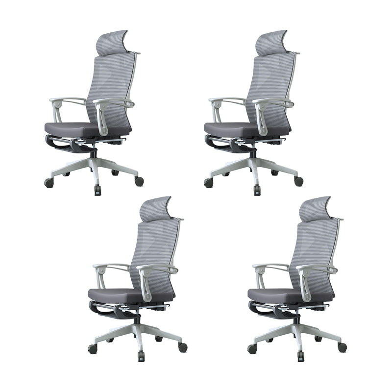 Modern Fixed Arms Office Chair Swivel Adjustable Seat Height Desk Chair with Wheels