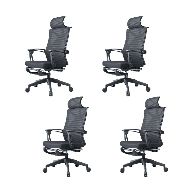 Modern Fixed Arms Office Chair Swivel Adjustable Seat Height Desk Chair with Wheels