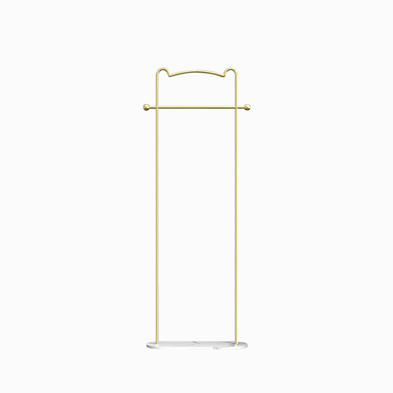 Gorgeous Metal Coat Rack Free Standing Marble Bottom Coat Hanger for Living Room