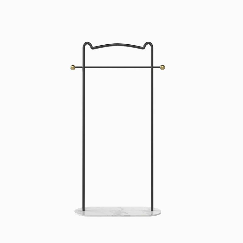 Gorgeous Metal Coat Rack Free Standing Marble Bottom Coat Hanger for Living Room