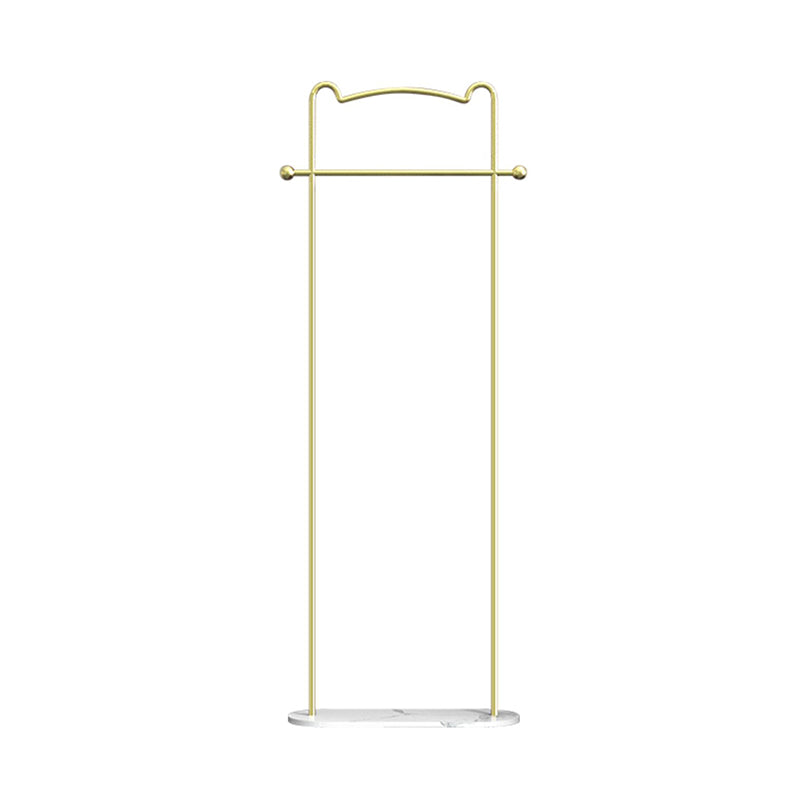 Gorgeous Metal Coat Rack Free Standing Marble Bottom Coat Hanger for Living Room