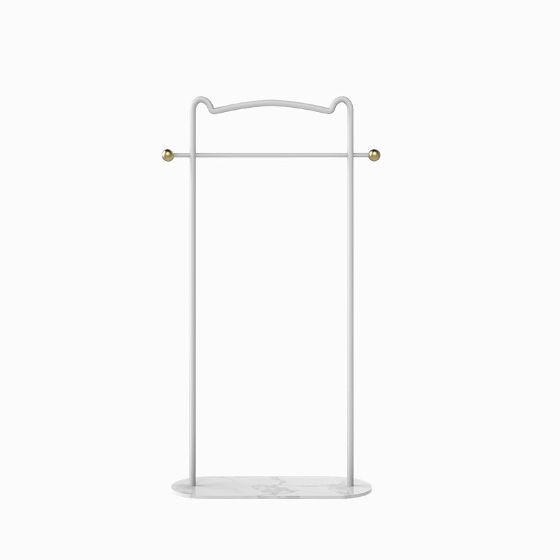 Gorgeous Metal Coat Rack Free Standing Marble Bottom Coat Hanger for Living Room