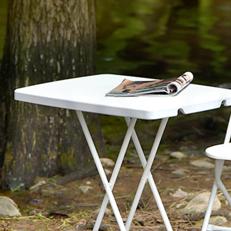 Contemporary Metal Frame Camping Table Water Resistant Plastic Table