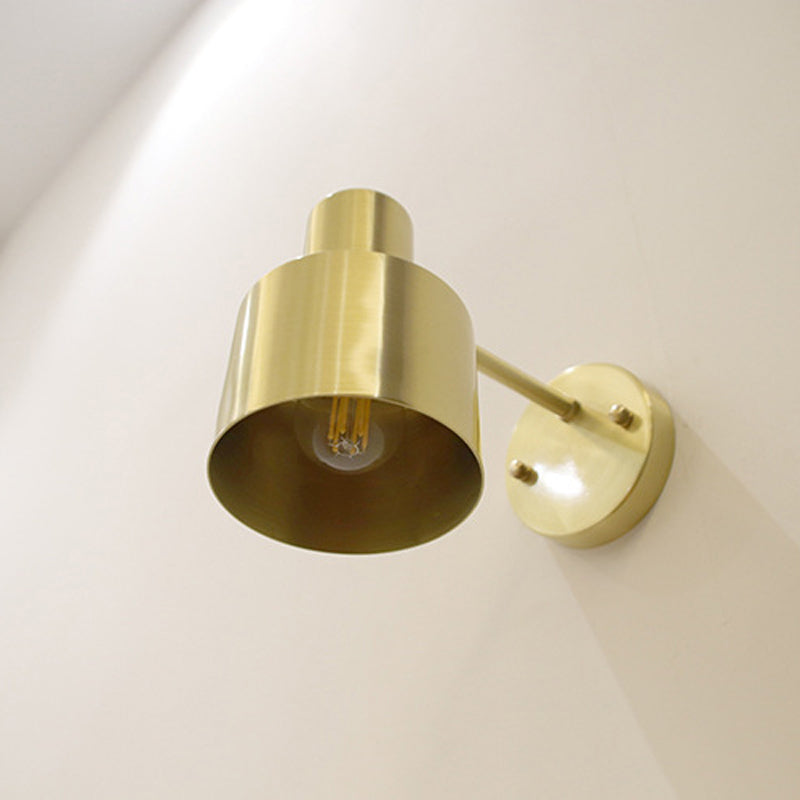 Modern Wall Sconce Geometric Shape Vanity Lamp with Metal Shade