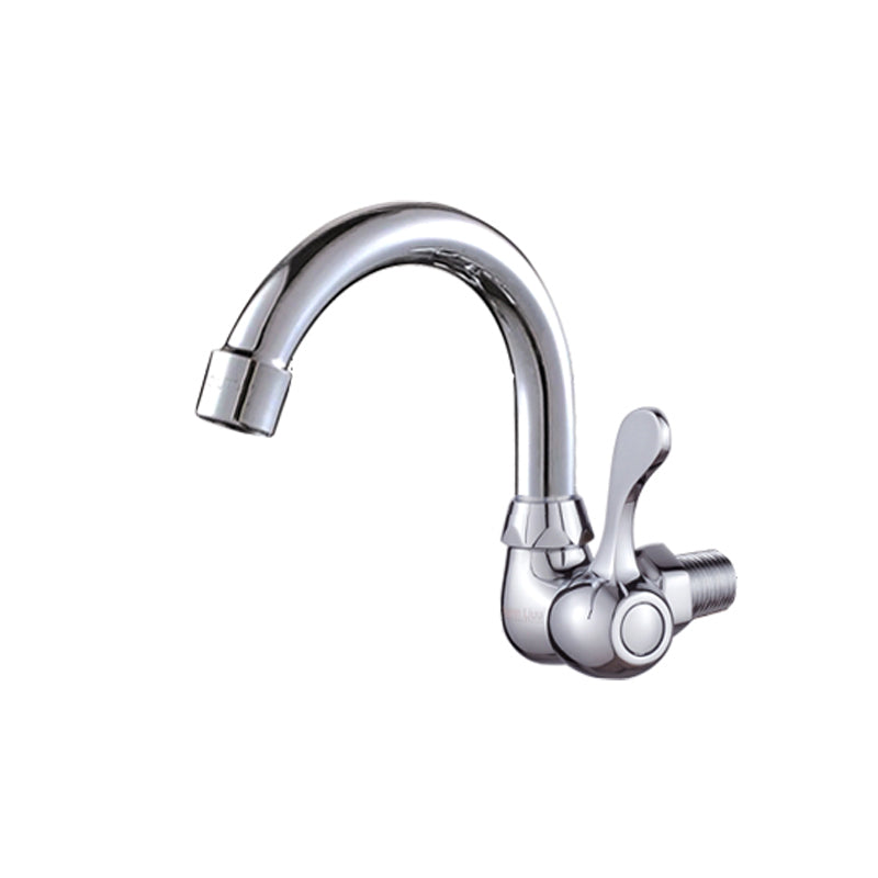 Contemporary One Handle Kitchen Faucet High Arch Water Filler in Chrome