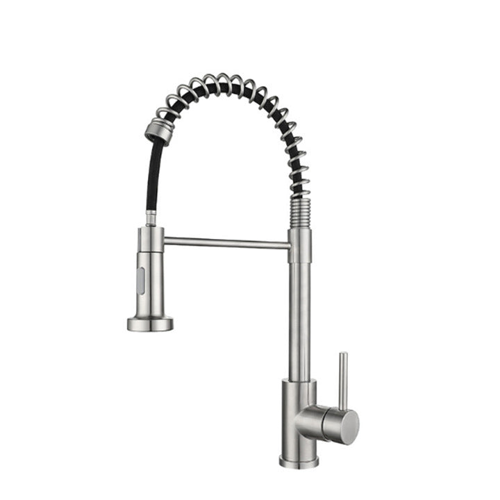 Farmhouse Bar Faucet Brass Lever Handles Spring Spout Pot Filler Kitchen Faucet