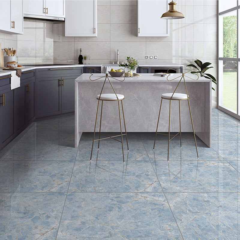 Peel and Stick Vinyl Flooring Marble Look Vinyl Flooring with Square Edge