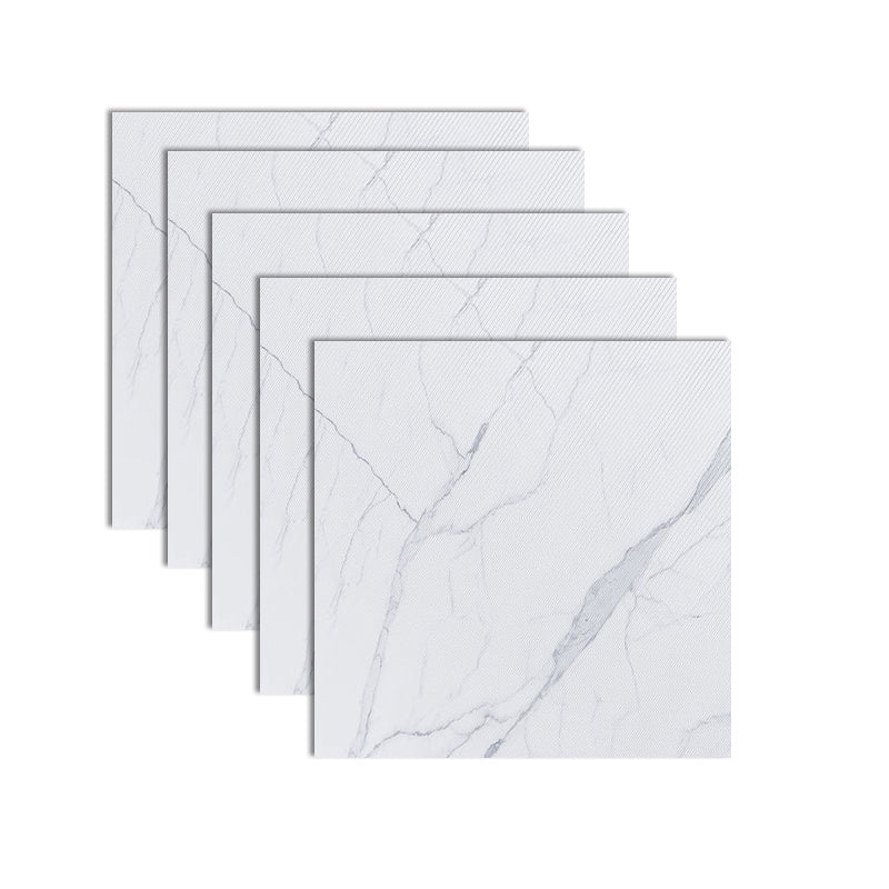 Peel and Stick Vinyl Flooring Marble Look Vinyl Flooring with Square Edge