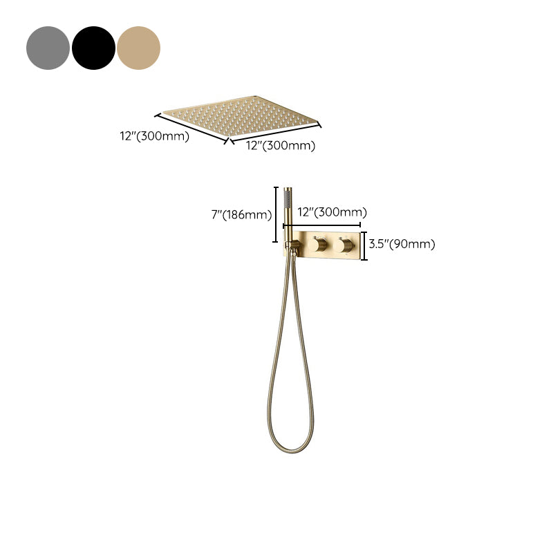 Modern Shower Trim Brass Fixed Shower Head Shower Head Combo