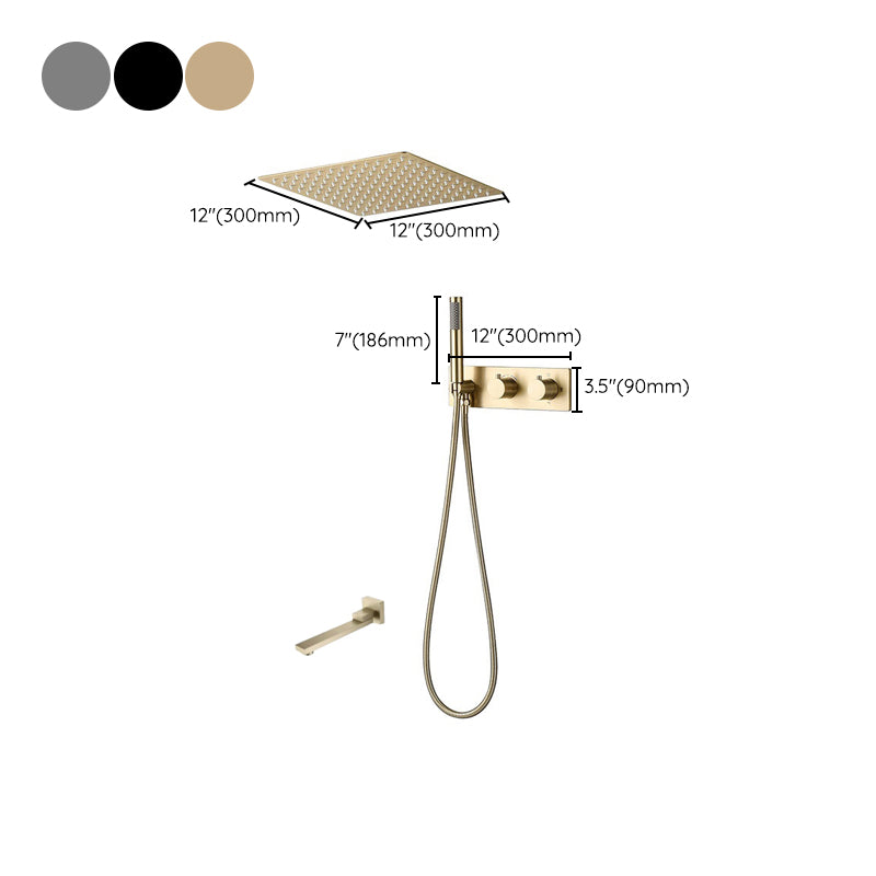 Modern Shower Trim Brass Fixed Shower Head Shower Head Combo