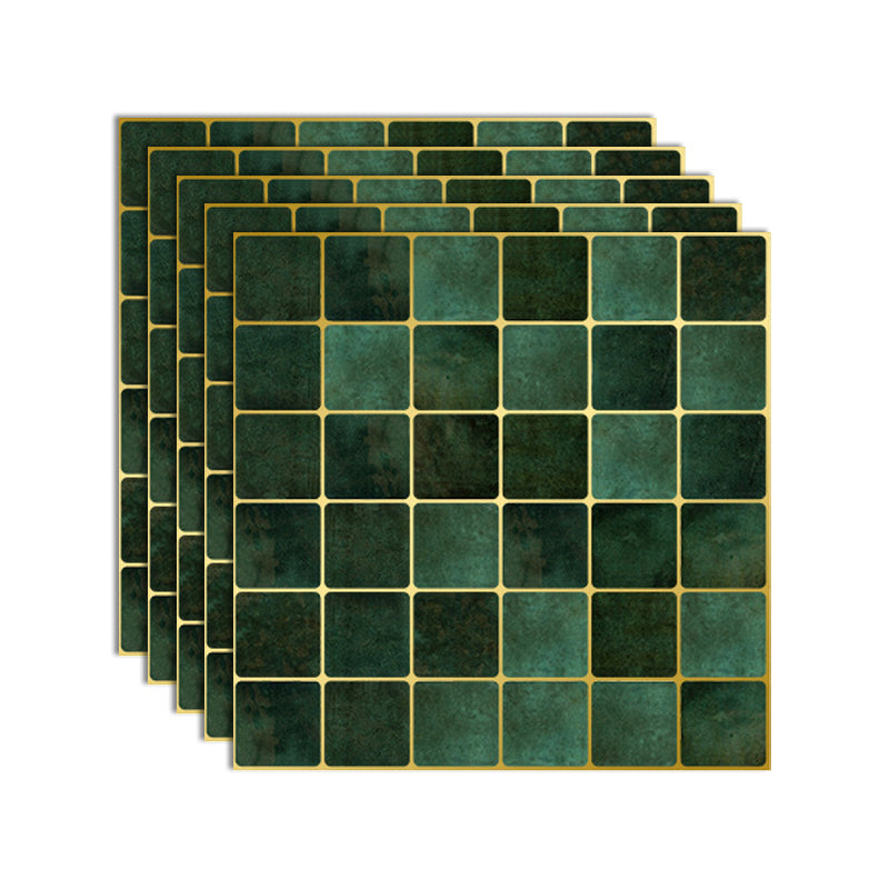 Peel & Stick Mosaic Tile Square Plastic Stain Resistant Tile-Peel & Stick for Shower