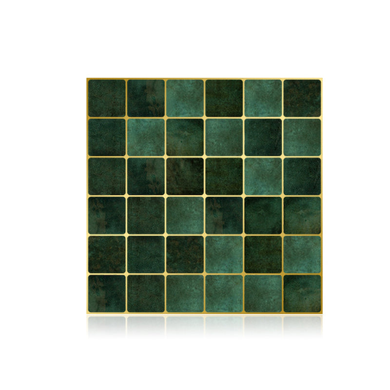 Peel & Stick Mosaic Tile Square Plastic Stain Resistant Tile-Peel & Stick for Shower