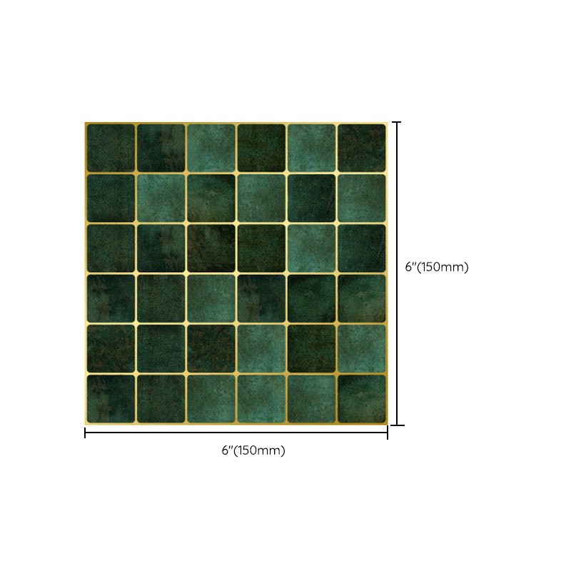 Peel & Stick Mosaic Tile Square Plastic Stain Resistant Tile-Peel & Stick for Shower