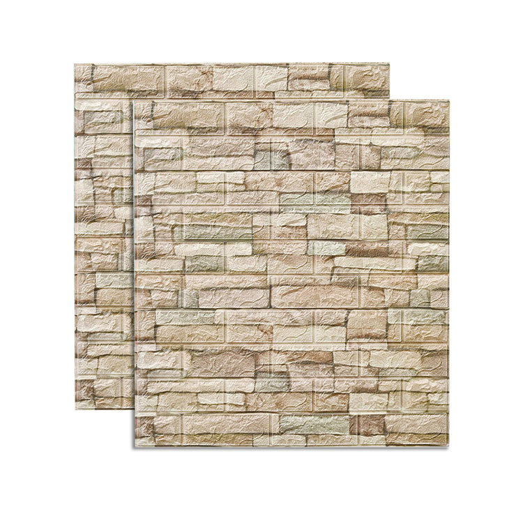 Farmhouse Wall Plank 3D Brick Living Room Wall Panels Set of 2