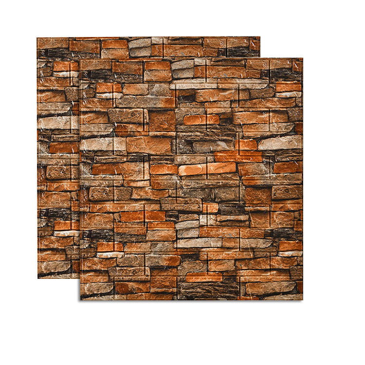 Farmhouse Wall Plank 3D Brick Living Room Wall Panels Set of 2