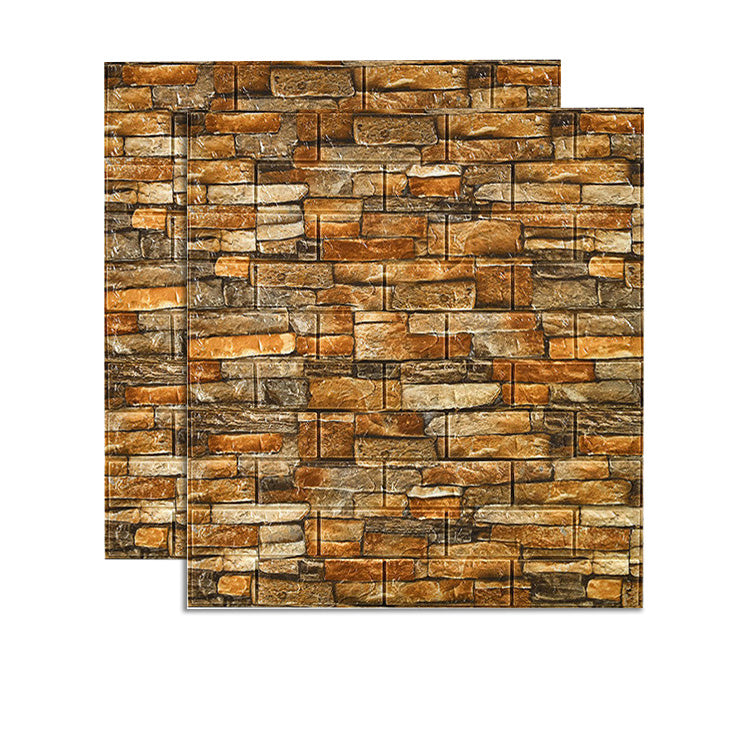 Farmhouse Wall Plank 3D Brick Living Room Wall Panels Set of 2