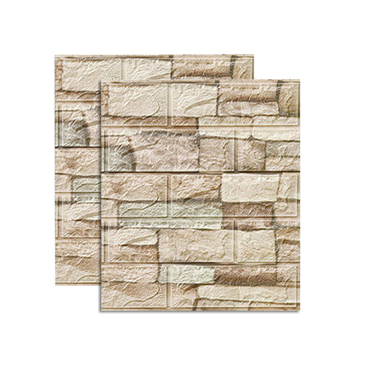 Farmhouse Wall Plank 3D Brick Living Room Wall Panels Set of 2