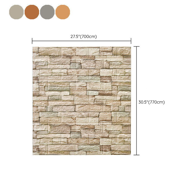 Farmhouse Wall Plank 3D Brick Living Room Wall Panels Set of 2