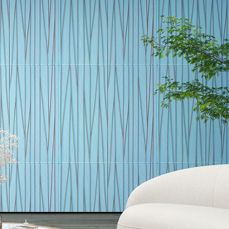 Glam Style Wall Paneling Living Room Peel and Stick 3D Embossed Waterproof Wall Paneling