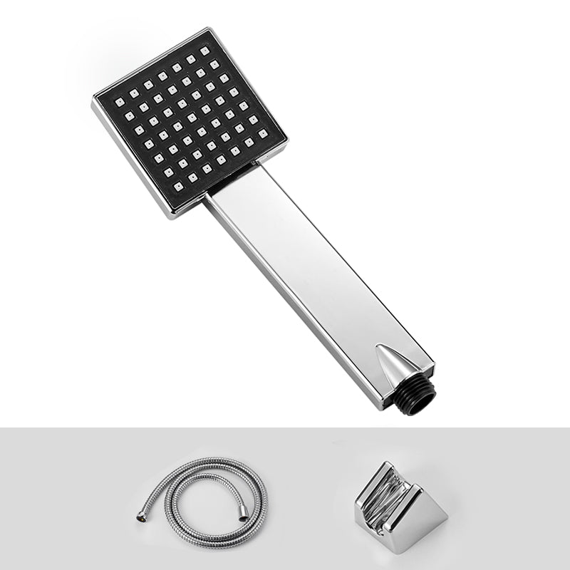 Square Handheld Shower Head Leak Resistant Wall-Mount Showerhead