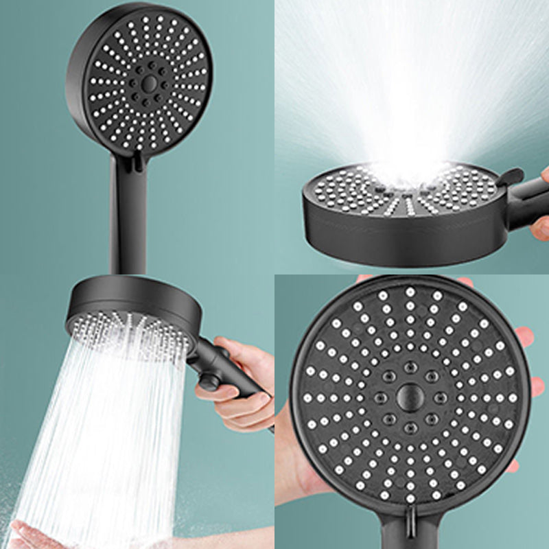 Modern Handheld Shower Head Adjustable Water Flow 5 Setting Wall-Mount Showerhead