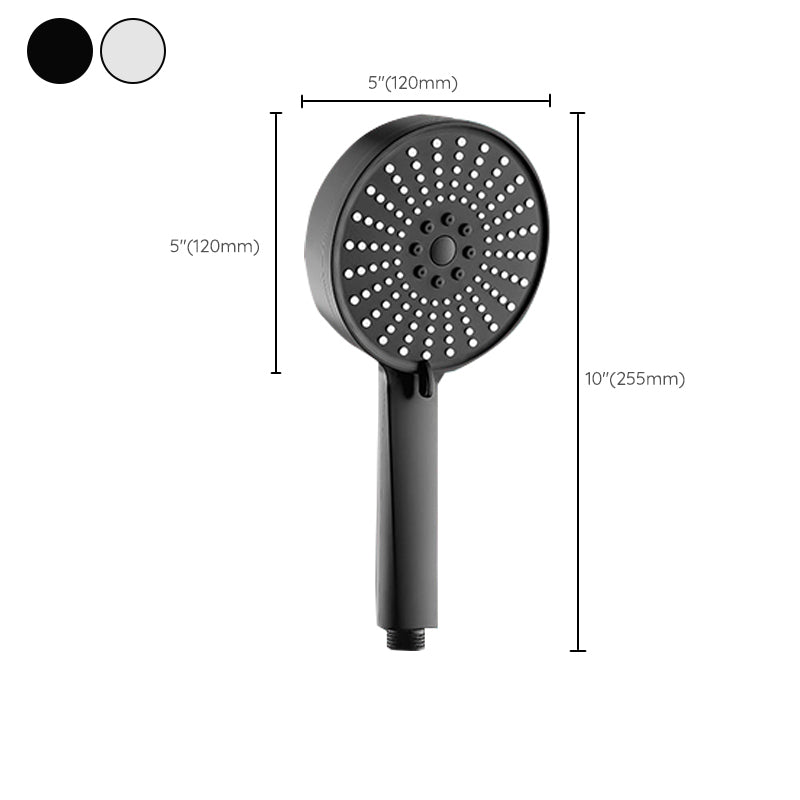 Modern Handheld Shower Head Adjustable Water Flow 5 Setting Wall-Mount Showerhead