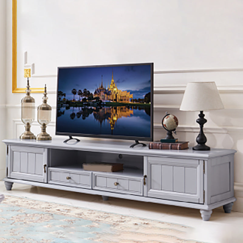 Wooden TV Media Stand Traditional TV Stand Console with Drawers