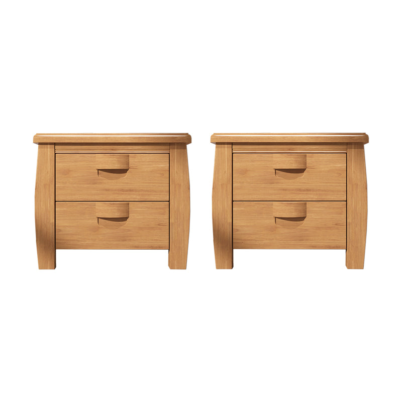 Solid Wood Accent Table Nightstand Modern Bedside Cabinet for Bedroom