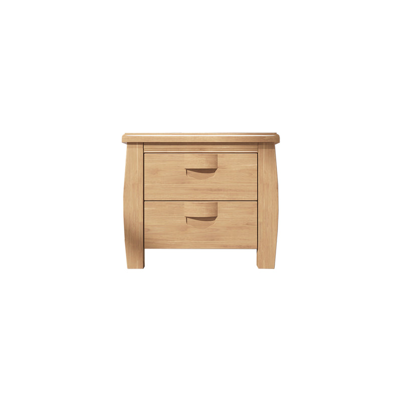 Solid Wood Accent Table Nightstand Modern Bedside Cabinet for Bedroom