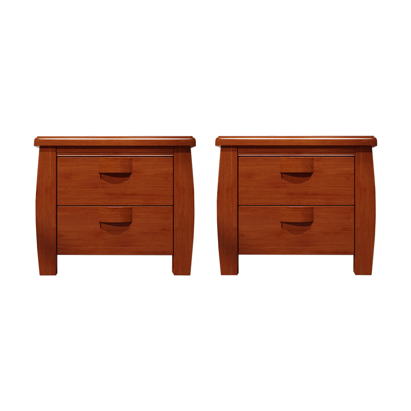 Solid Wood Accent Table Nightstand Modern Bedside Cabinet for Bedroom