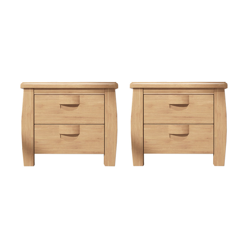 Solid Wood Accent Table Nightstand Modern Bedside Cabinet for Bedroom