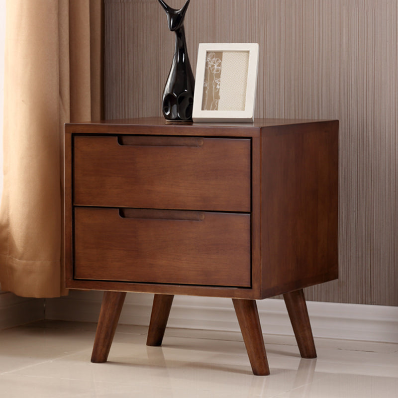 Modern Bedside Cabinet Solid Wood Bed Nightstand for Bedroom