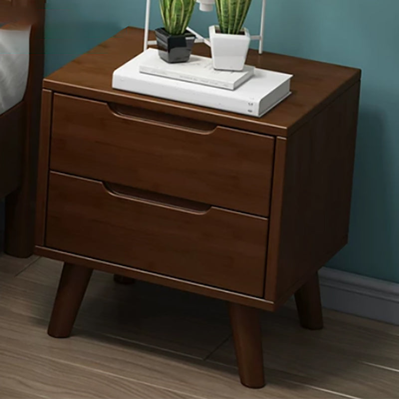 Modern Bedside Cabinet Solid Wood Bed Nightstand for Bedroom