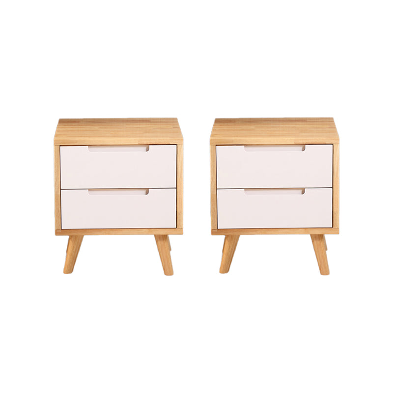 Modern Bedside Cabinet Solid Wood Bed Nightstand for Bedroom