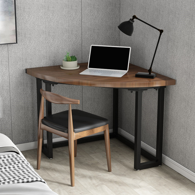 Contemporary Solid Wood Writing Desk Bedroom Office Desk with Black Legs